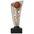 Basketball Banner Resin Award - 8.5" Tall